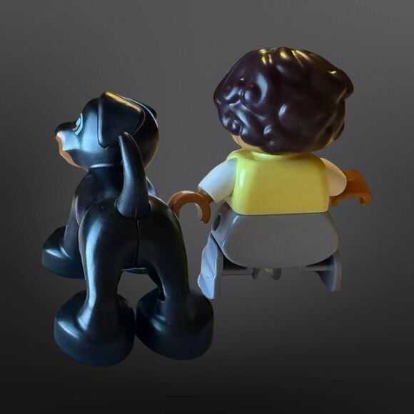 LEGO Duplo Creative Building Toys Boy & His Dog Replacement Mini Figures 2" A15 - Picture 5 of 5